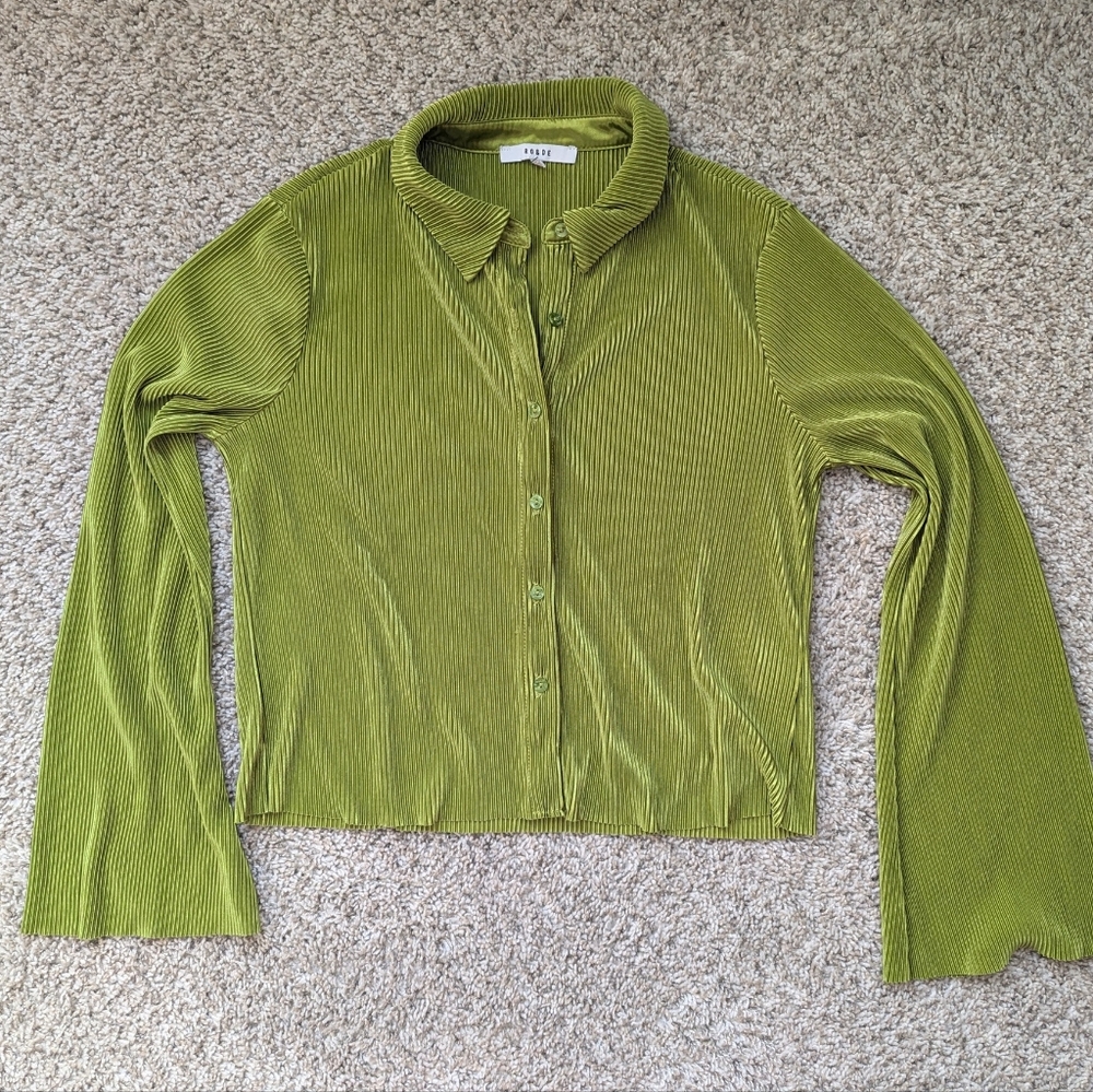 Cropped Button Up - image 1